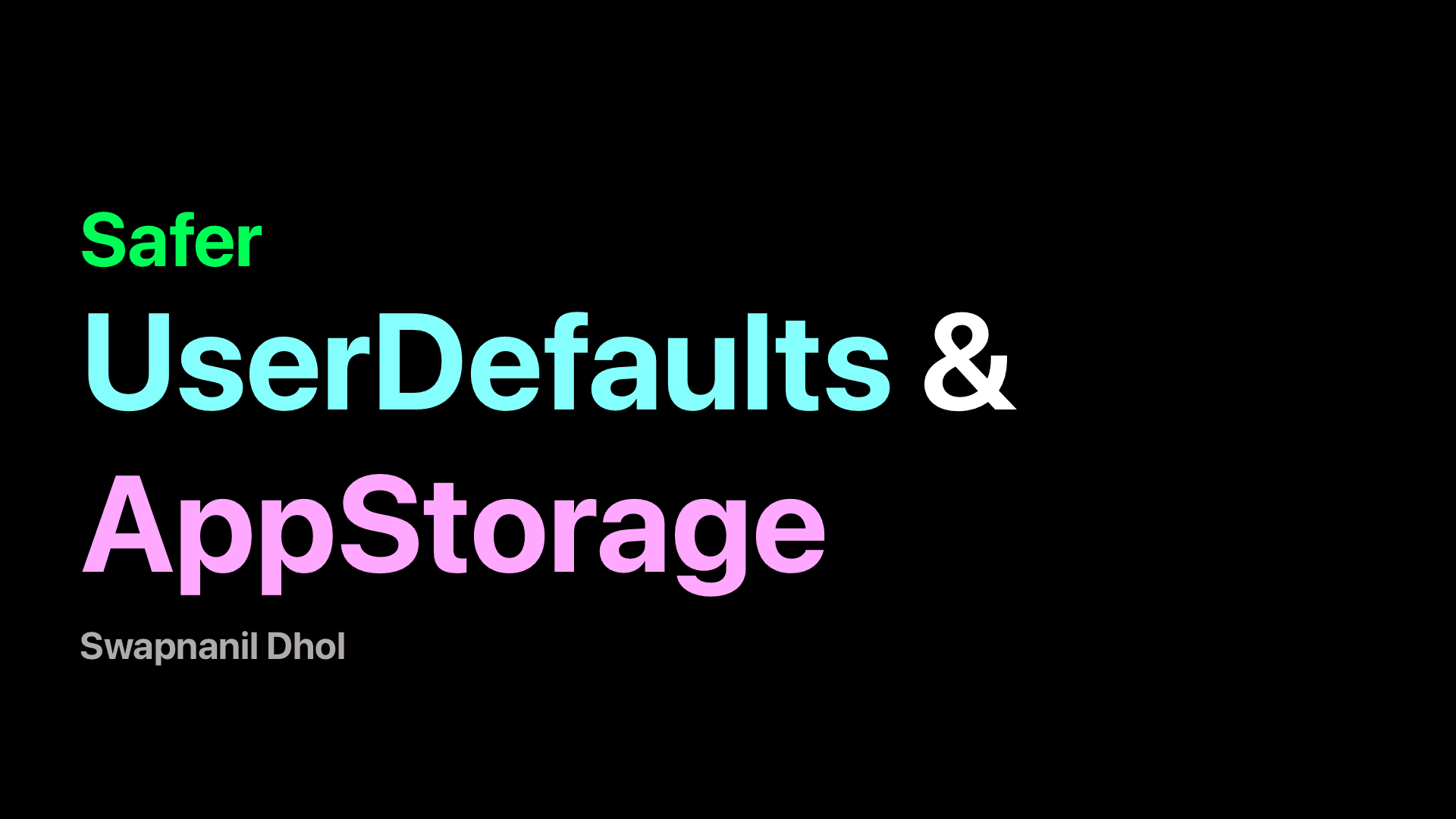 Safer and cleaner UserDefaults and AppStorage