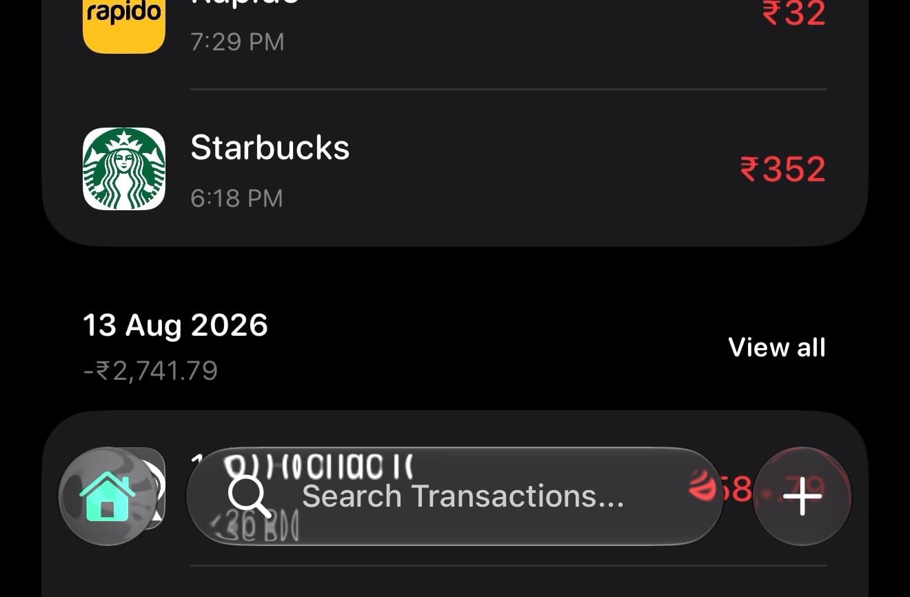 Using UITabAccessory on iOS 26 for Windfall’s Global Search