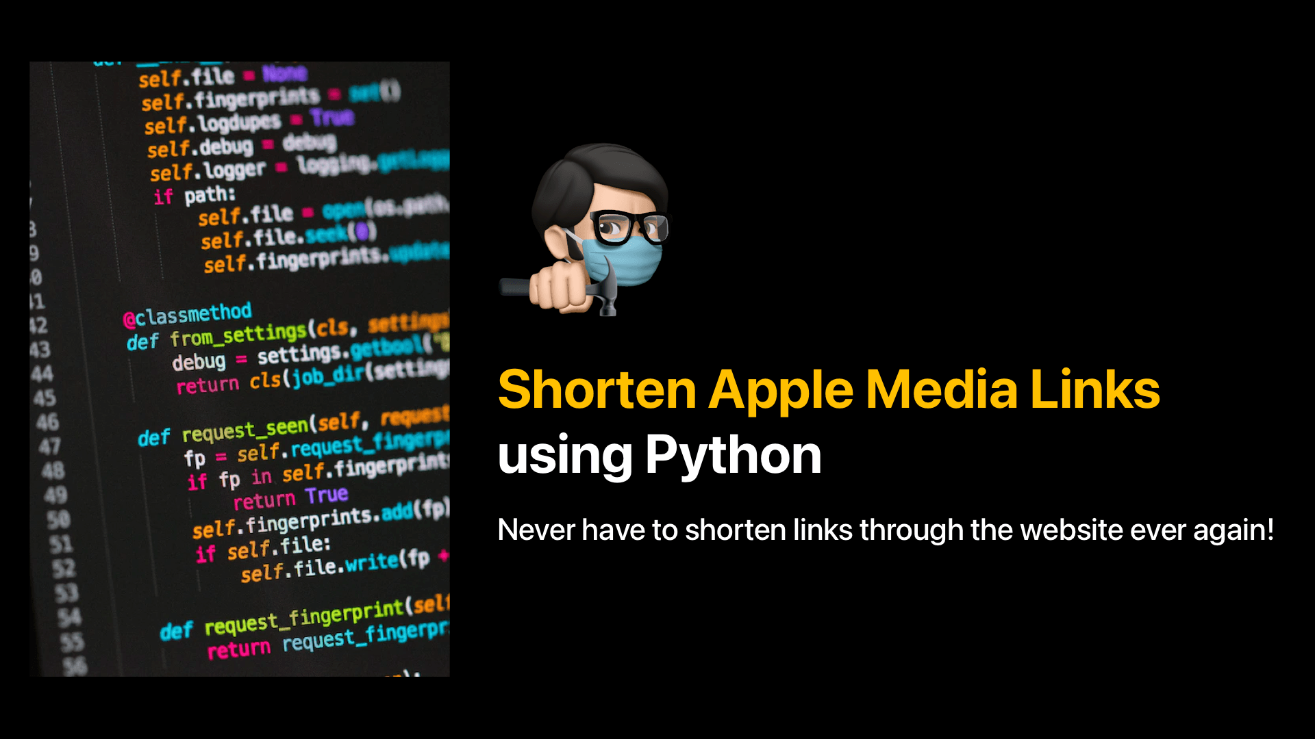 Shorten Apple Media Links with Python